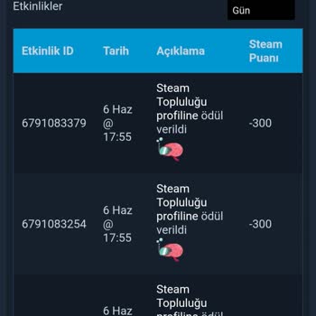 Steam Hesabımda Puanlarım Habersizce Silindi