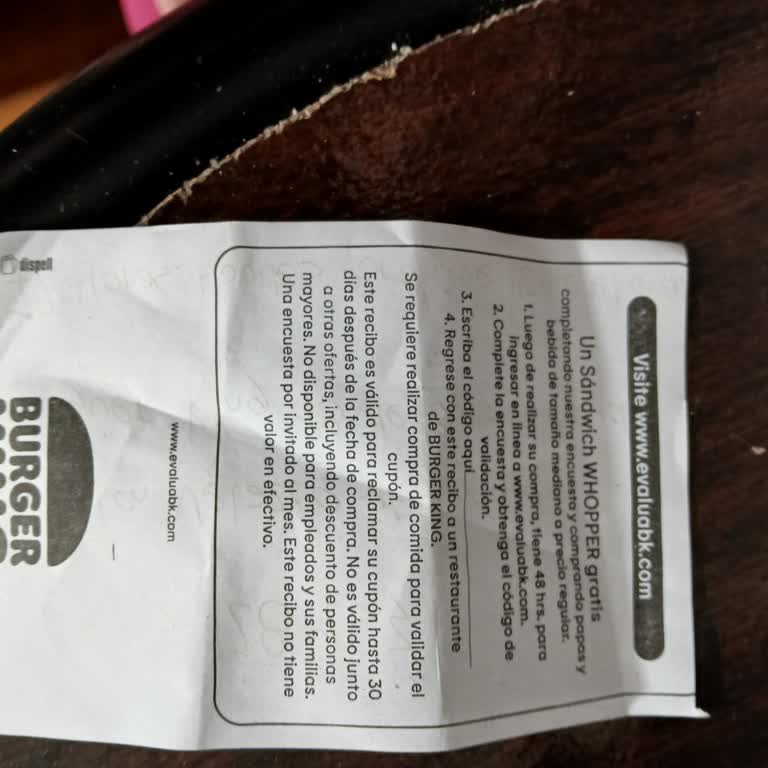 Reembolso de Burger King pendiente, solicito solución inmediata