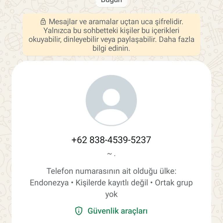 Bilinmeyen Yabancı Numaradan Gelen Mesajla Güvenliğim Tehlikede