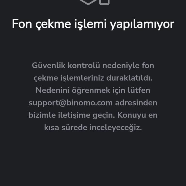 Binomo Hesabım Askıya Alındı Paramı Çekemiyorum