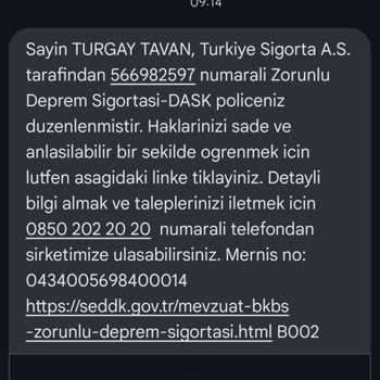 Bilgim Dışında Hesabımdan DASK Ücreti Çekildi