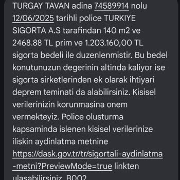 Bilgim Dışında Hesabımdan DASK Ücreti Çekildi