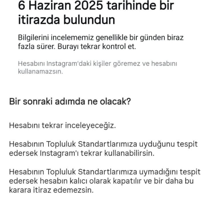 Instagram Haksız Yere Askıya Alınan Ana Hesabımın Yeniden Aktif Edilmesini Talep Ediyorum