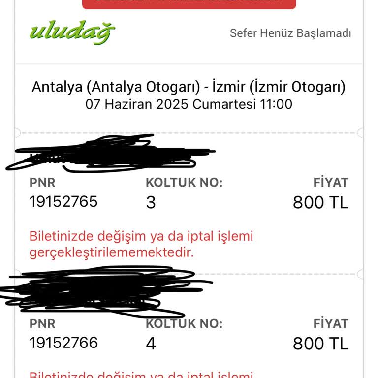 Obilet'te Bilet İptali Ve İletişim Sorunu