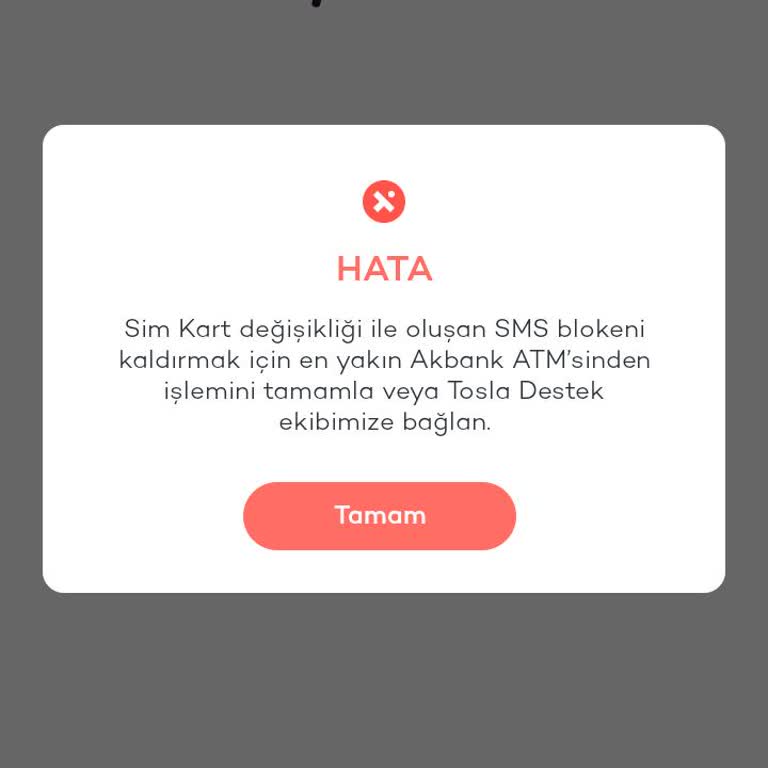 Sim Kart Değişikliği Olmadan Uygulamaya Girişte Hata Sorunu
