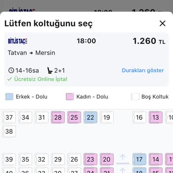 Sanal Ve Gerçek Koltuk Numarası Uyuşmazlığı Yolculuğumu Mahvetti