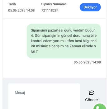 Siparişim Gönderilmiyor Firma İletişime Geçmiyor Mağdurum