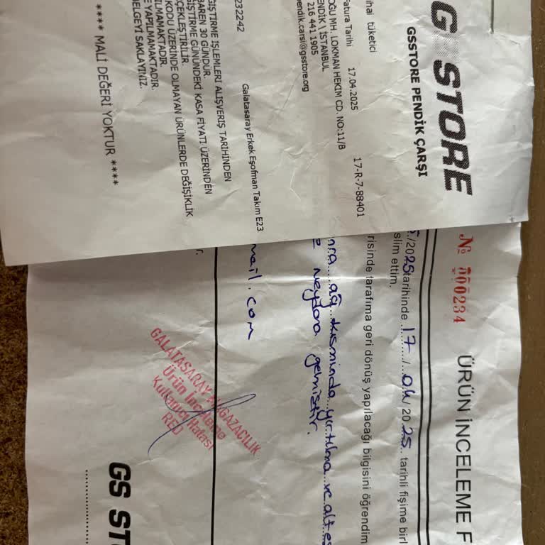 GS Store'dan Aldığım Eşofman Takımı Kısa Sürede Yırtıldı, Mağduriyetim Giderilmiyor