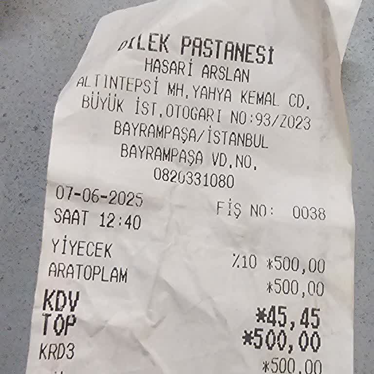 Esenler Otogarı Dilek Pastanesi'nde Fahiş Limonata Fiyatı Ve Olumsuz Davranışlar