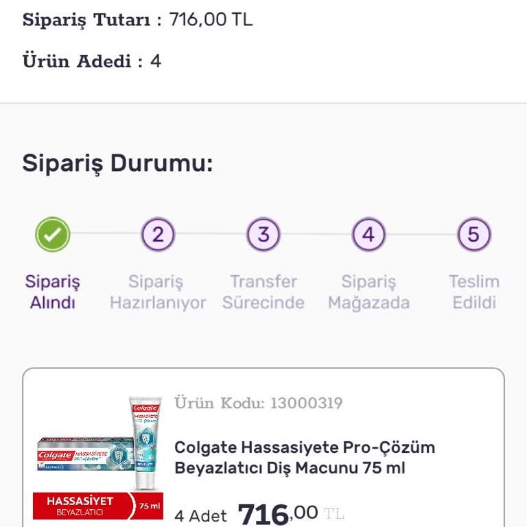 Siparişimde Yanlış Ve Daha Ucuz Ürün Gönderildi