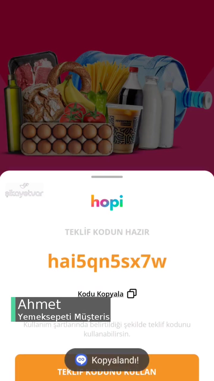 Yemeksepeti İndirim Sorunu videonun kapak resmi