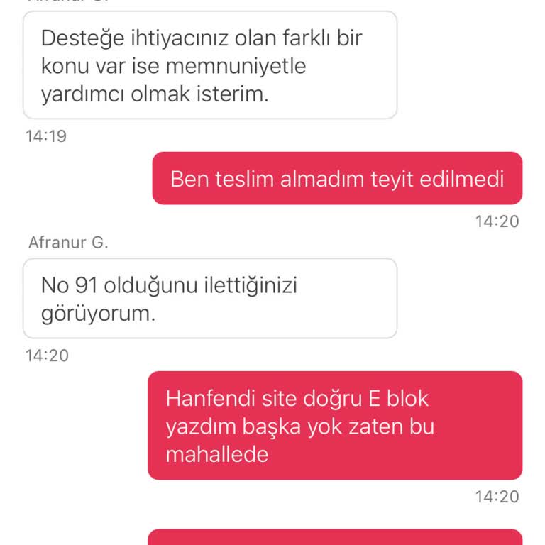 Yanlış Adrese Teslim Edilen Sipariş İçin Sorumluluk Alınmadı Ve Para İadesi Yapılmadı