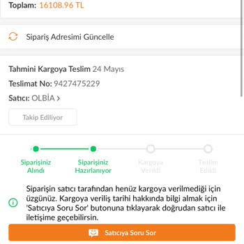 Teslim Edilmeyen Ürünler Ve İletişim Sorunu