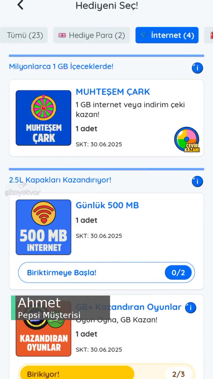 Pepsi Sürekli Okuttuğum Kapakları Hediye Alacağım Zaman Kabul Etmiyor! videonun kapak resmi