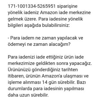 İade Edilen Ürünün Ücretinin Gecikmeli Olarak İade Edilmesi