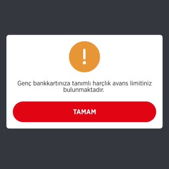 Harçlık Avansım Olmasına Rağmen Kullanamıyorum
