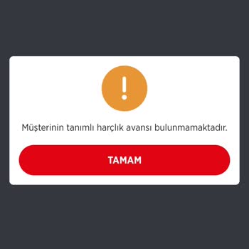 Harçlık Avansım Olmasına Rağmen Kullanamıyorum