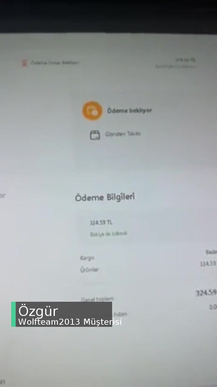 Wolfteam2013 Nakit Yüklenmesi videonun kapak resmi