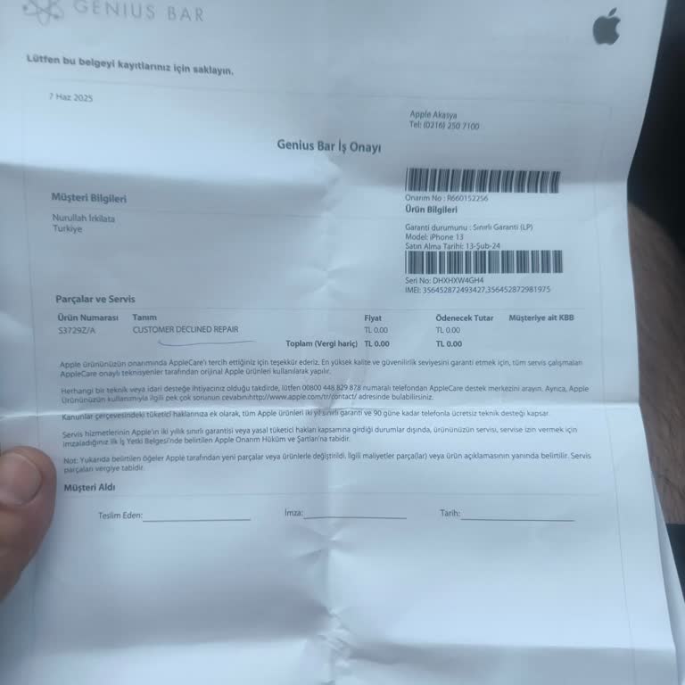 Apple Mağazasında Ekran Arızasına Garanti Dışı Yanıt Şaşkınlığı