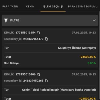 Kazandığım Paranın Ödemesi Yapılmadı, Canlı Destek Engelledi
