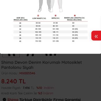 Yanlış Beden Tablosu Ve İlgisiz Müşteri Hizmeti Nedeniyle Mağduriyet