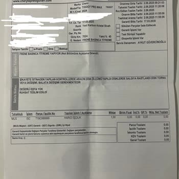 Sıfır Araçta Kronik Fren Sorunu Ve İlgisiz Yetkili Servis