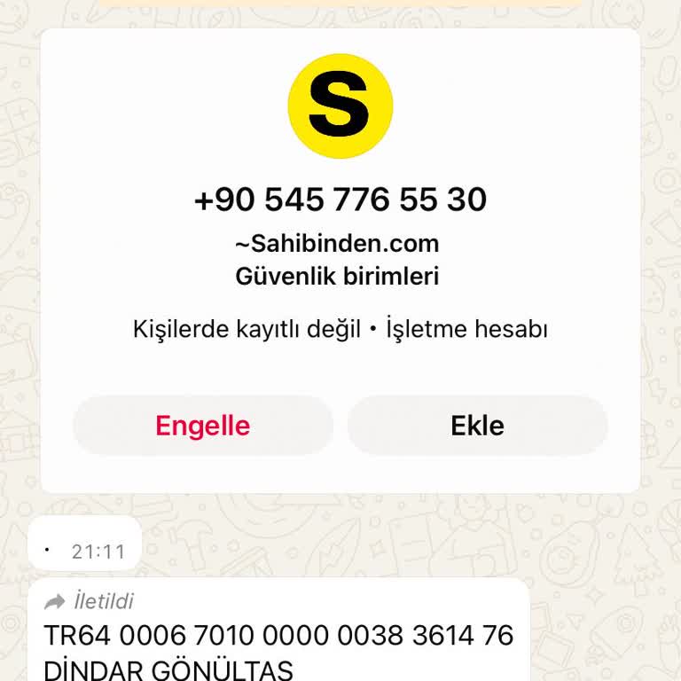 Sahte Link Ve IBAN İle Mağduriyet Yaşadım