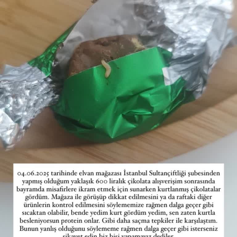 Bayramda Kurtlu Çikolata Ve Umursamaz Mağaza Tavrı