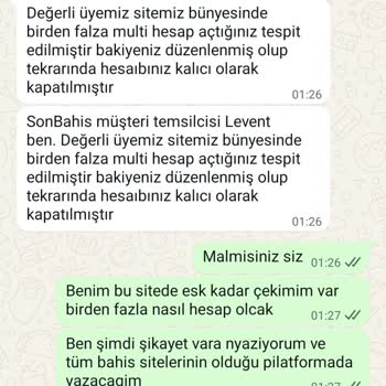 Sonbahis'te Hesap Kapatma Ve Bakiye Silme Mağduriyeti