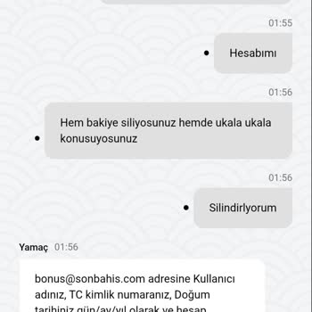 Sonbahis'te Hesap Kapatma Ve Bakiye Silme Mağduriyeti