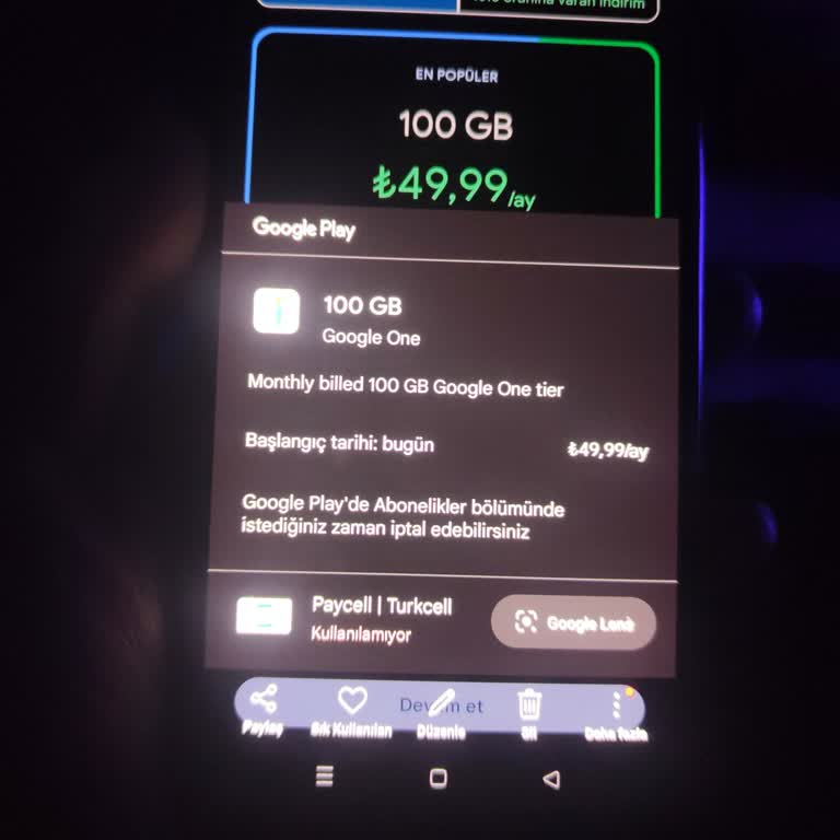 Paycell Üzerinden Bilgim Dışında Yapılan Play Store Harcaması Ve İade Talebi