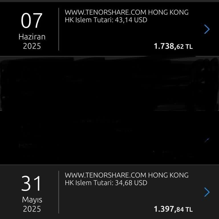 Tenorshare.com Yetkisiz Ürün Ücreti Kesintisi Ve İade Sorunu