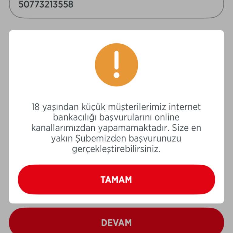 Mobil Bankacılığa Girişte Kimlik ve Telefon Numarası Sorunu