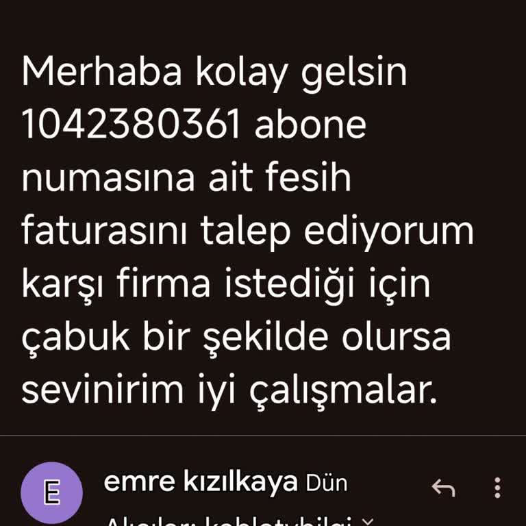 TÜRKSAT Kablo Fesih Faturası Gecikmesi Mağduriyet Yaratıyor