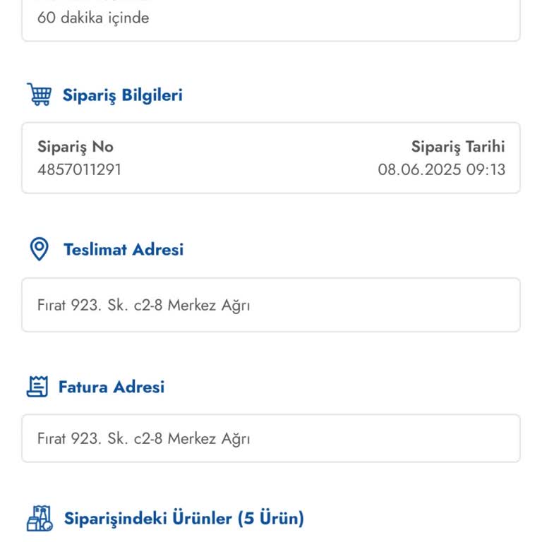 ŞOK Market'te Geciken Sipariş Ve İlgisiz Hizmet Deneyimi