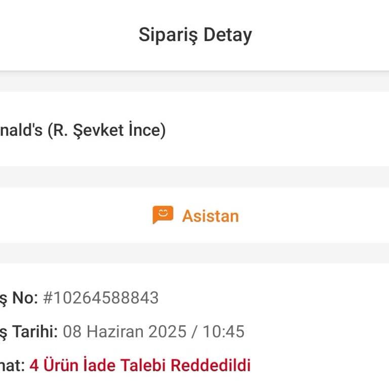 Trendyol GO İade Hakkım Kısıtlandı Hatalı Siparişlerde Çözüm Bulamıyorum