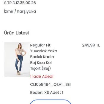 COLIN’S Sipariş Durumu Ve İade Sürecinde Belirsizlik Yaşıyorum