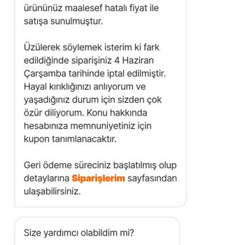 Hepsiburada Siparişim İptal Edildi Başkalarına Aynı Ürün Gönderildi