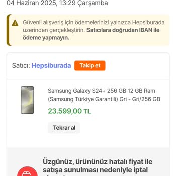 Hepsiburada Siparişim İptal Edildi Başkalarına Aynı Ürün Gönderildi