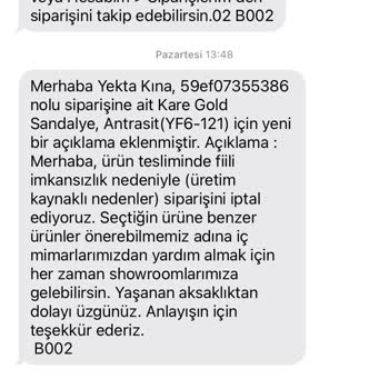 Sipariş İptali Ve Geri Ödeme Sürecinde Mağduriyet Yaşıyorum