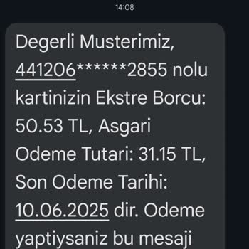 Kapatılan Kart Ve Hesabıma Rağmen Yıllar Sonra Borç Mesajı Alıyorum