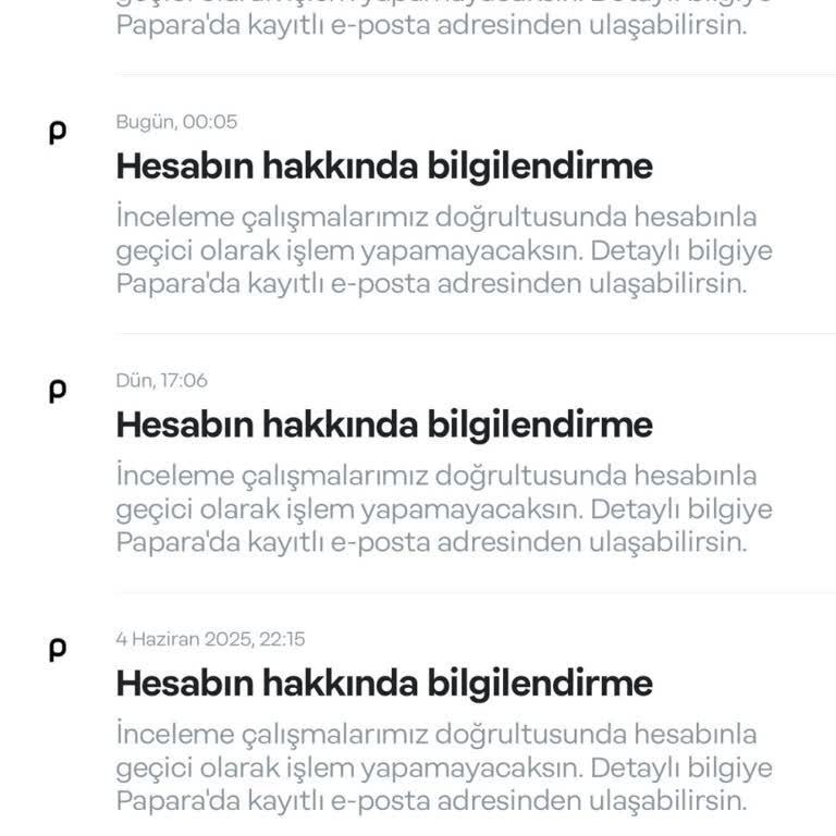 Papara Bayramda Mağduriyet Ve Bilgi Eksikliği!