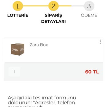 Şüpheli Web Sitesi Üzerinden Zara Adı Kullanılarak Kutu Gönderimi Ve Kişisel Bilgi Talebi