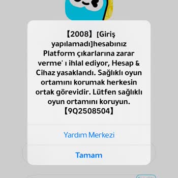 Hesabım Ve Cihazım Haksız Yere Banlandı