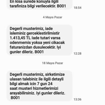 Cayma Bedeli Hatası Nedeniyle Fatura Düzeltilmiyor, Yasal Uyarı Alıyorum