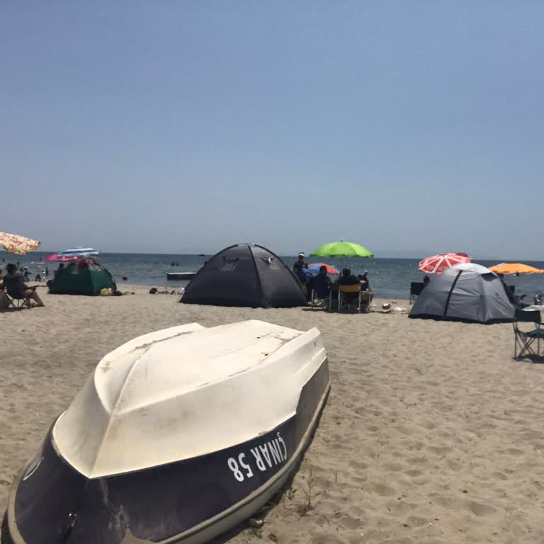 Marmaraereğlisi Belediyesi Yeniçiftlik Sahilinde Çadır Sorunu Ve Belediyenin İlgisizliği