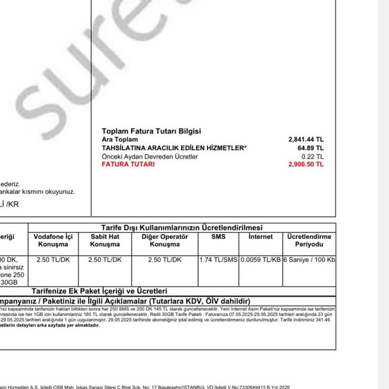 Yanıltıcı Cayma Bedeli Ve Hatalı Fatura Tutarı