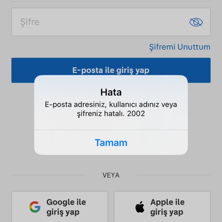 Doğru Bilgilerle Giriş Yapamıyorum, Sorunum Çözülmüyor!