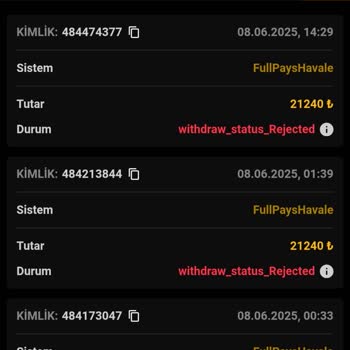 Tambet Kazancım Silindi Paramı Çekemiyorum
