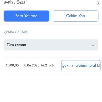 Kazanç Sonrası Çekim İşlemi Hızla İptal Edildi